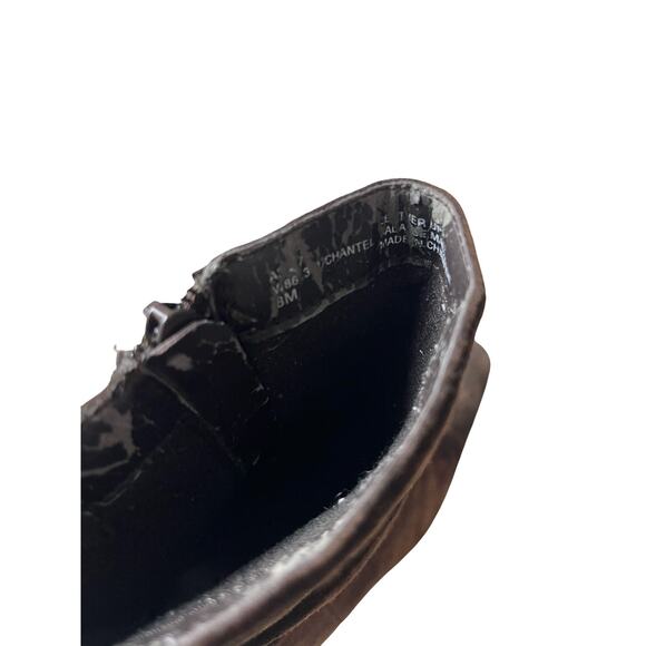 White Mountain Suede Boots Slouch Ankle Wrinkle Zip High Pointy Sexy Brown 8 - Picture 8 of 8